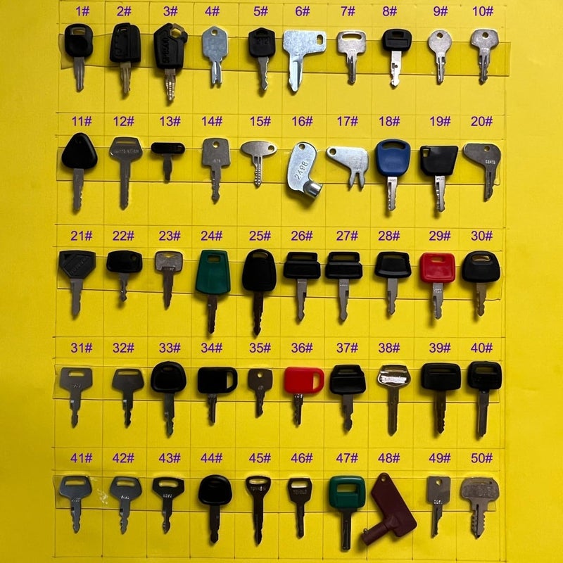 FARWAY 10 Pack 59# 14685 5755026 Ignition Keys for Bomag Deutz Rammax Vibromax Wacker Heavy Equipment Ignition - Image 2